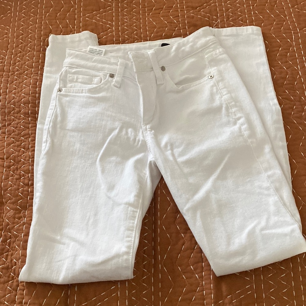 Joe’s jeans white skinny ankle jeans